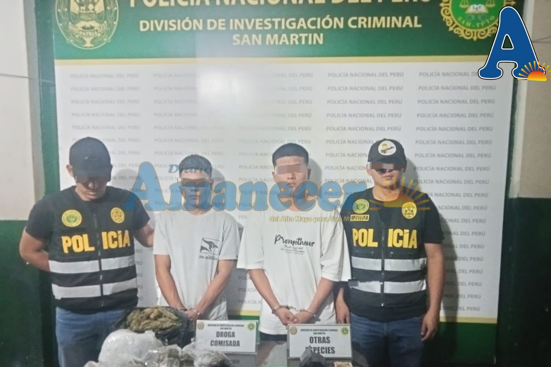 POLICÍA DESARTICULA BANDA “LOS PITUFOS DE TARAPOTO”